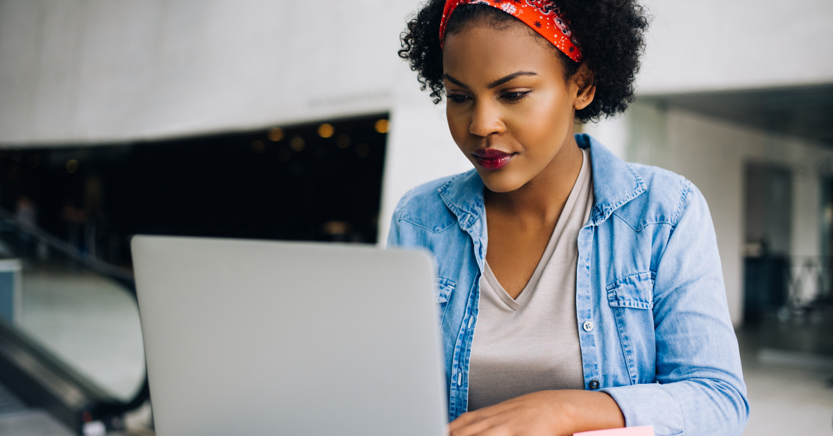 woman on laptop